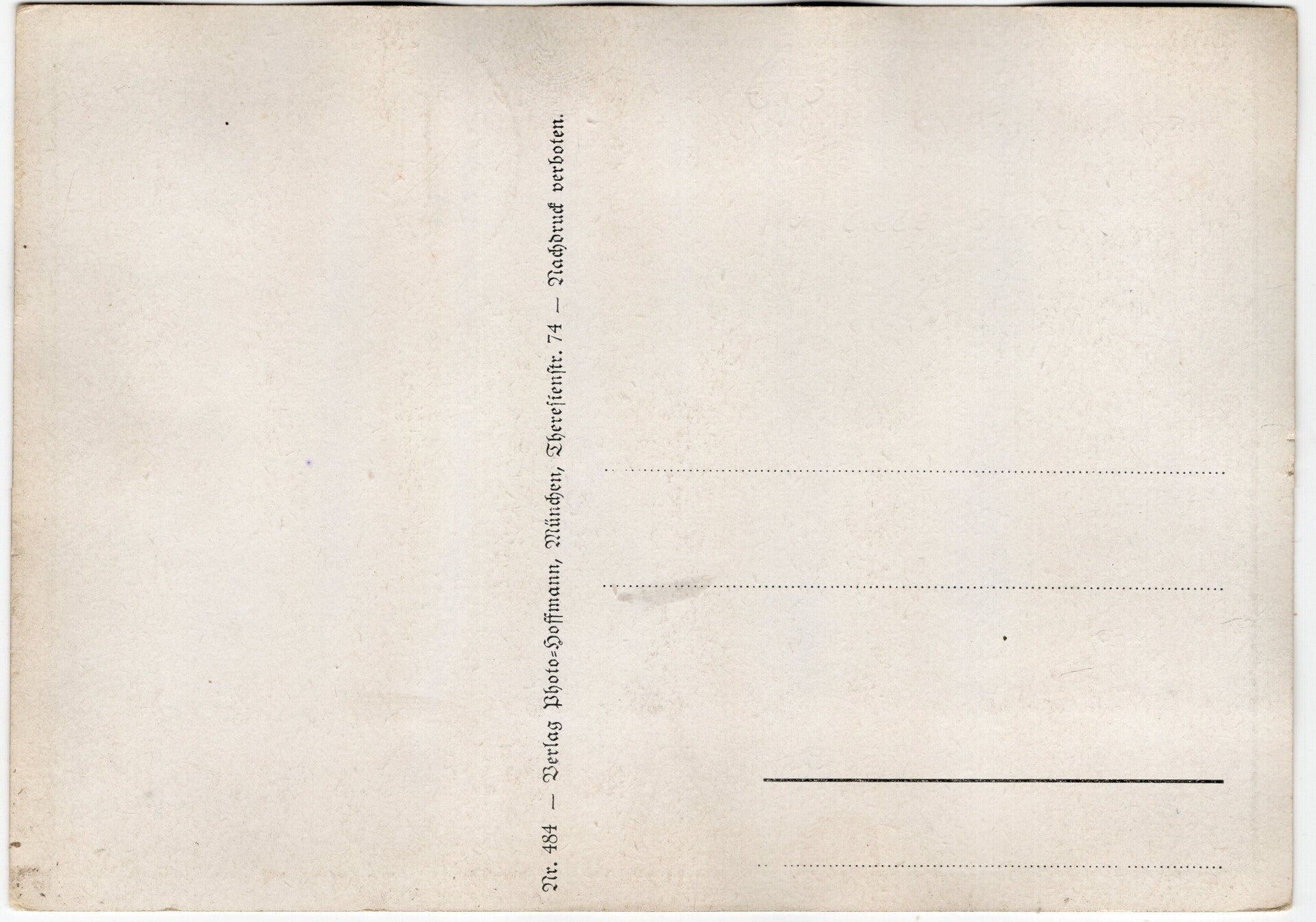 Original WW2 German Postcard - Adolf Hitler portrait, Hoffmann (1939) — image 2