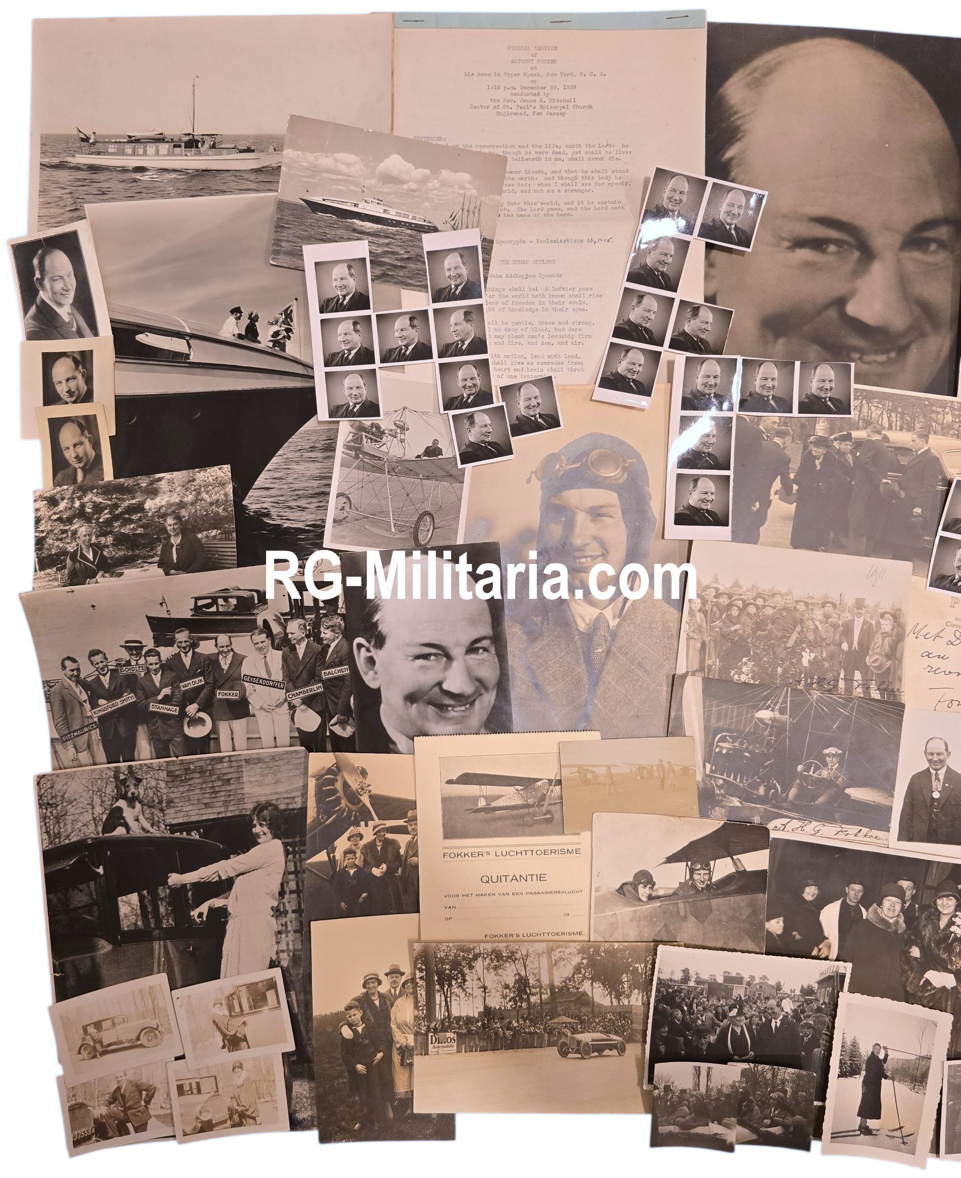 Original Dutch Aviation Grouping – Personal Documents, Anthony Fokker Family (1911–1947) — image 2