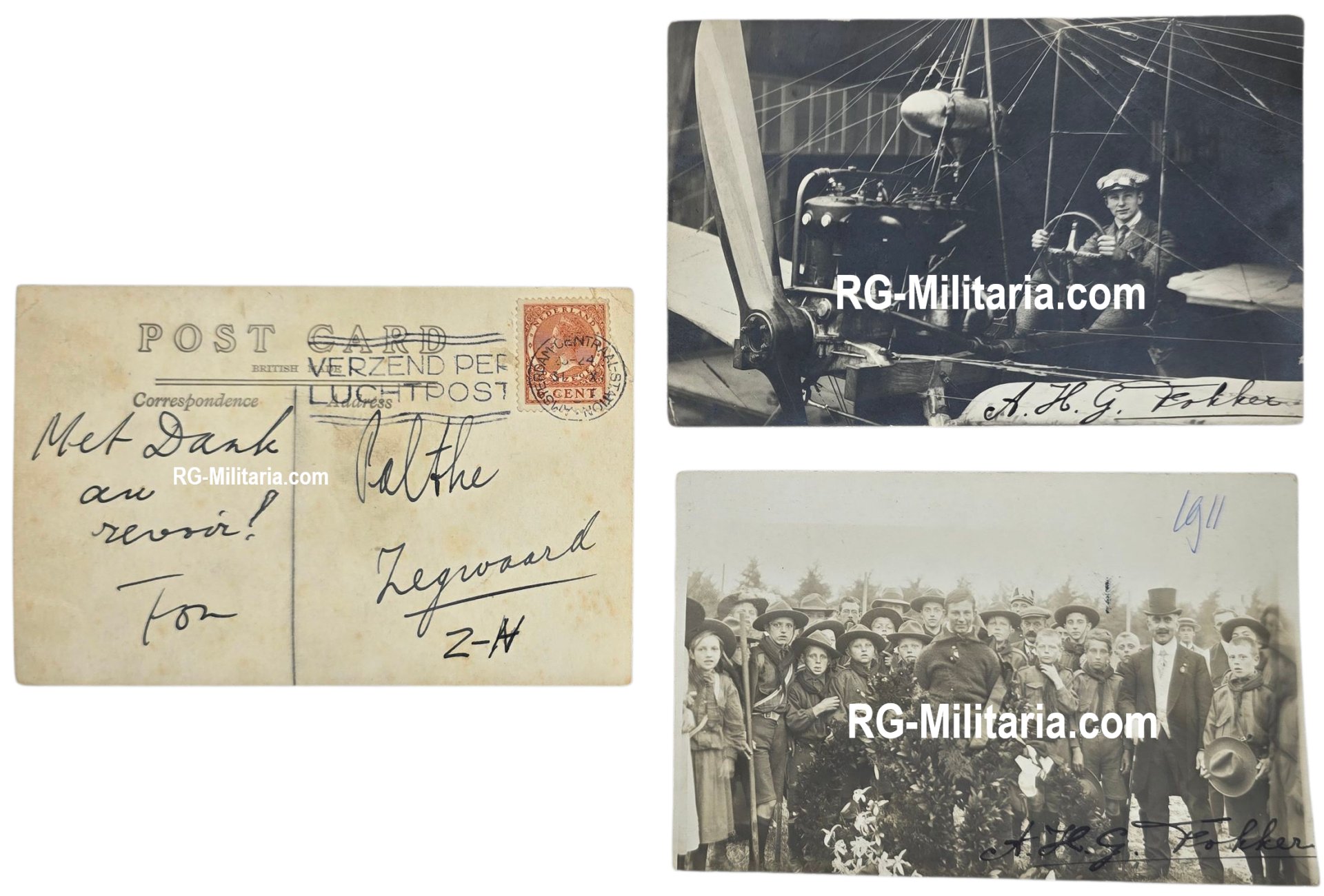Original Dutch Aviation Grouping – Personal Documents, Anthony Fokker Family (1911–1947) — image 4