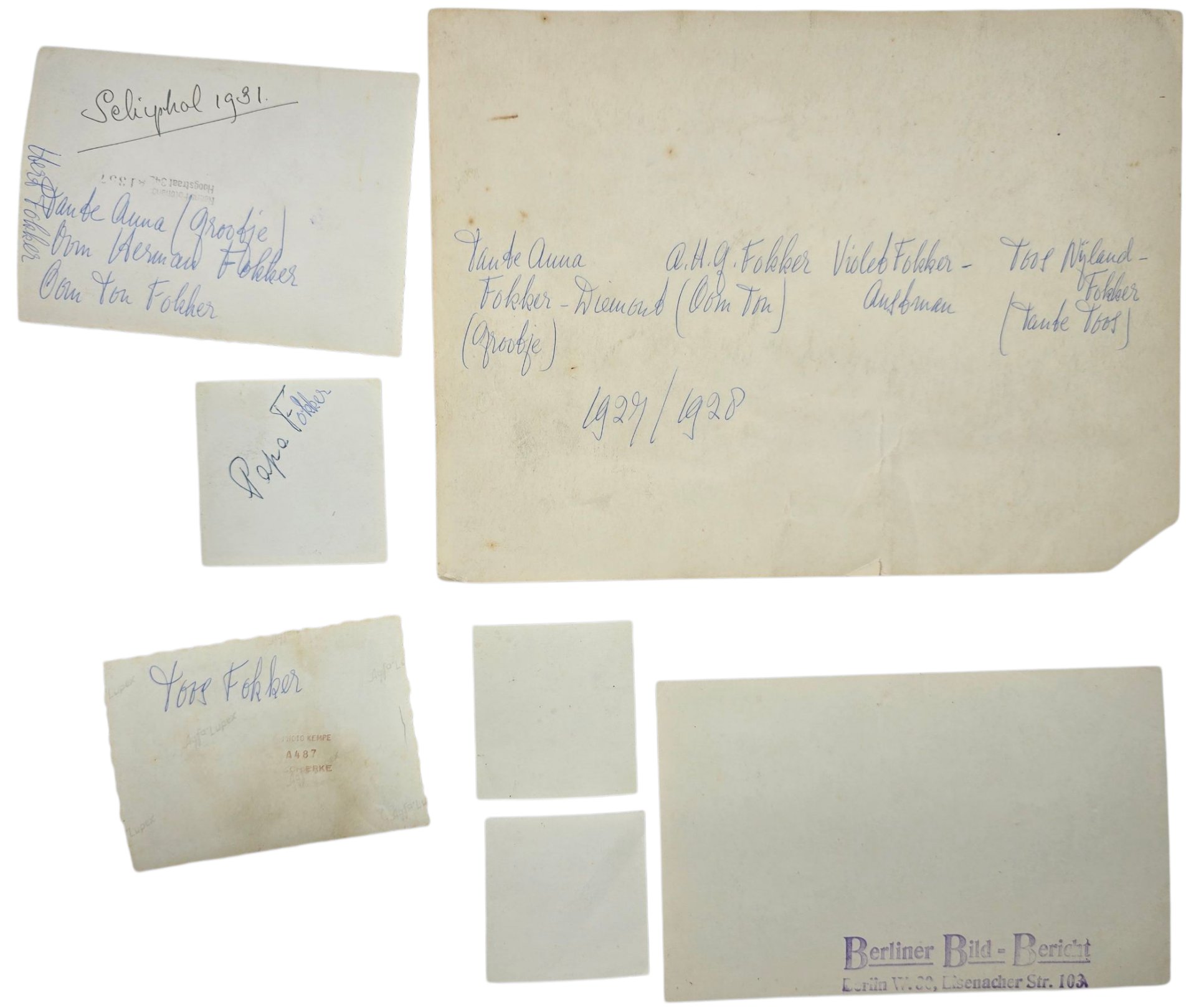 Original Dutch Aviation Grouping – Personal Documents, Anthony Fokker Family (1911–1947) — image 42