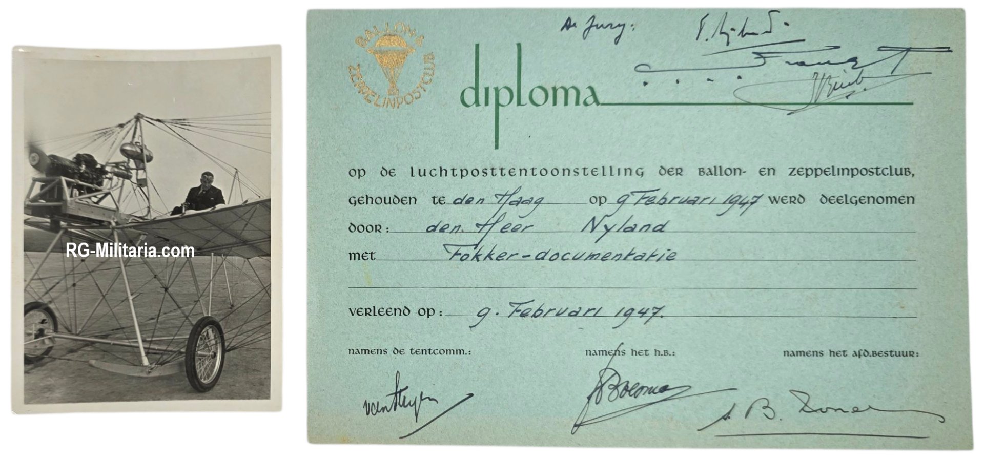 Original Dutch Aviation Grouping – Personal Documents, Anthony Fokker Family (1911–1947) — image 48