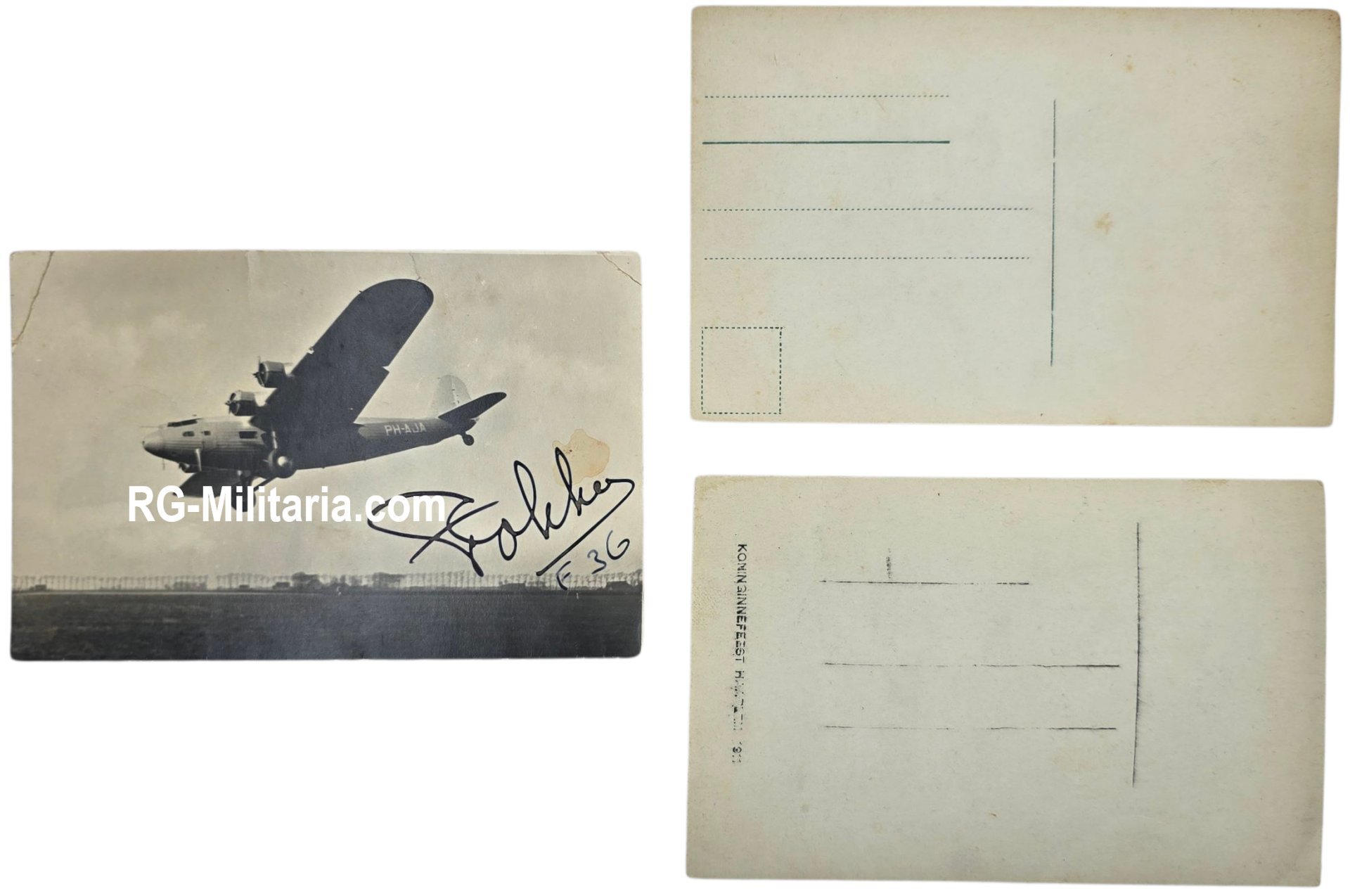 Original Dutch Aviation Grouping – Personal Documents, Anthony Fokker Family (1911–1947) — image 5