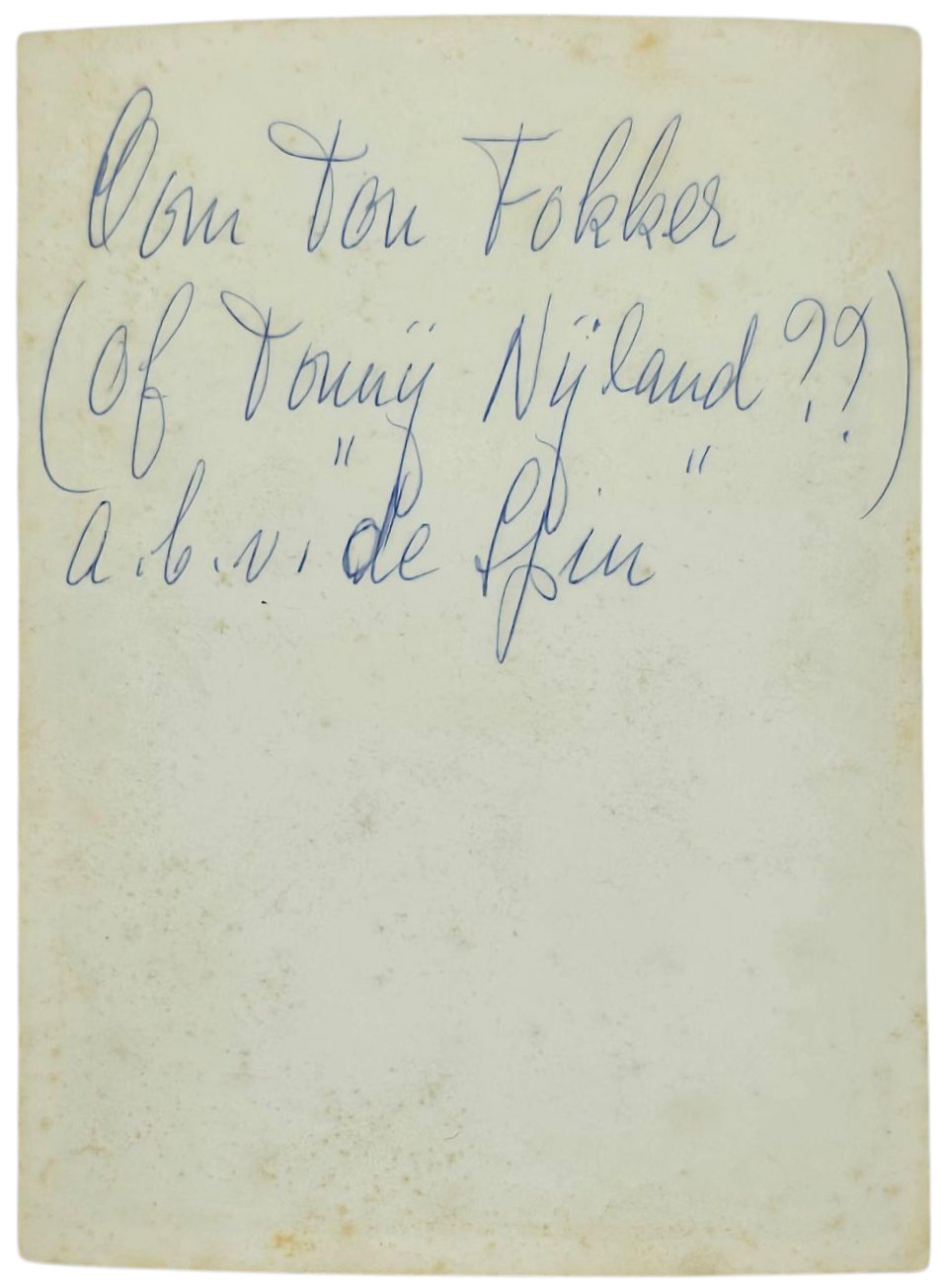 Original Dutch Aviation Grouping – Personal Documents, Anthony Fokker Family (1911–1947) — image 50