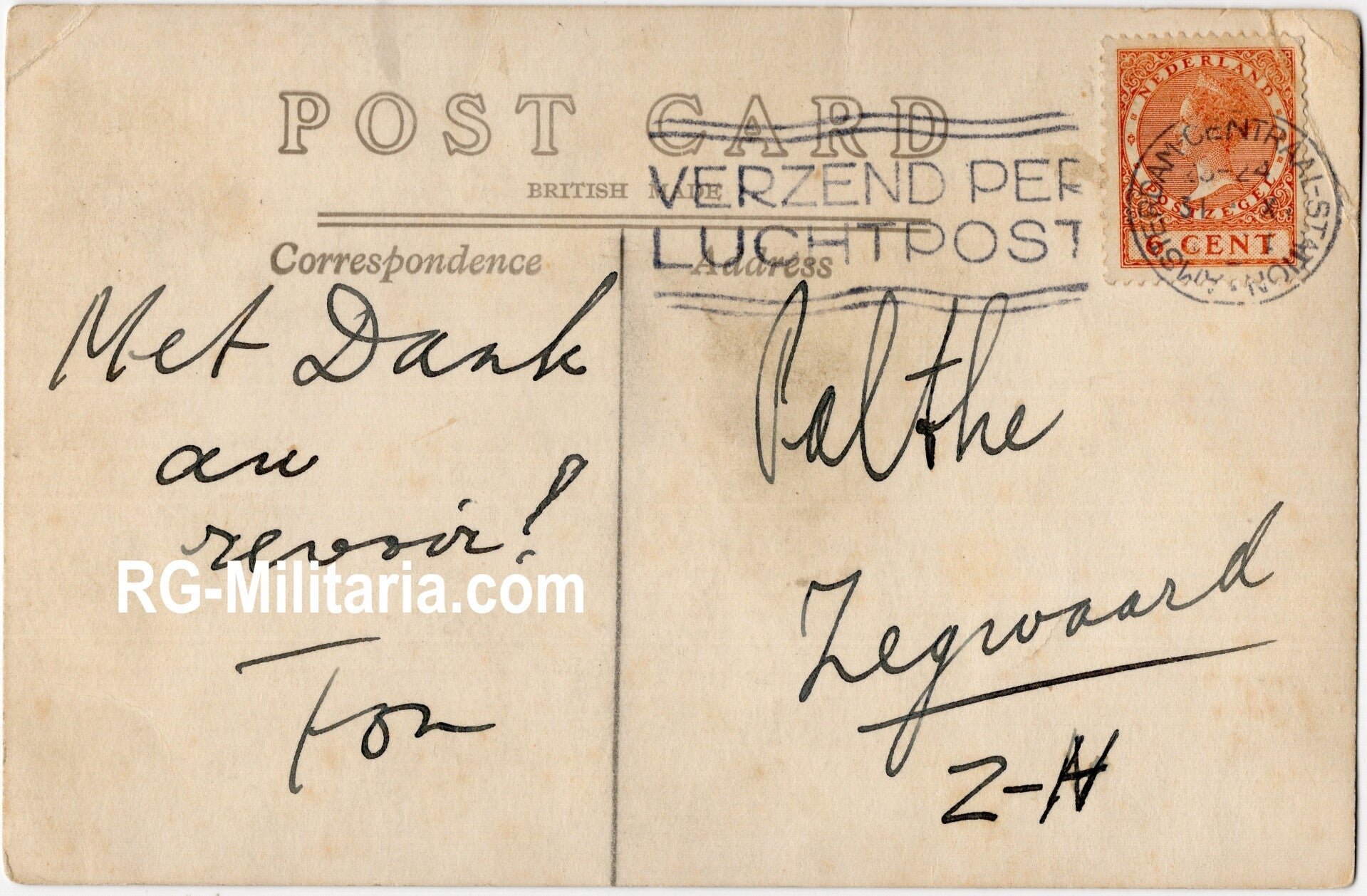 Original Dutch Aviation Grouping – Personal Documents, Anthony Fokker Family (1911–1947) — image 9