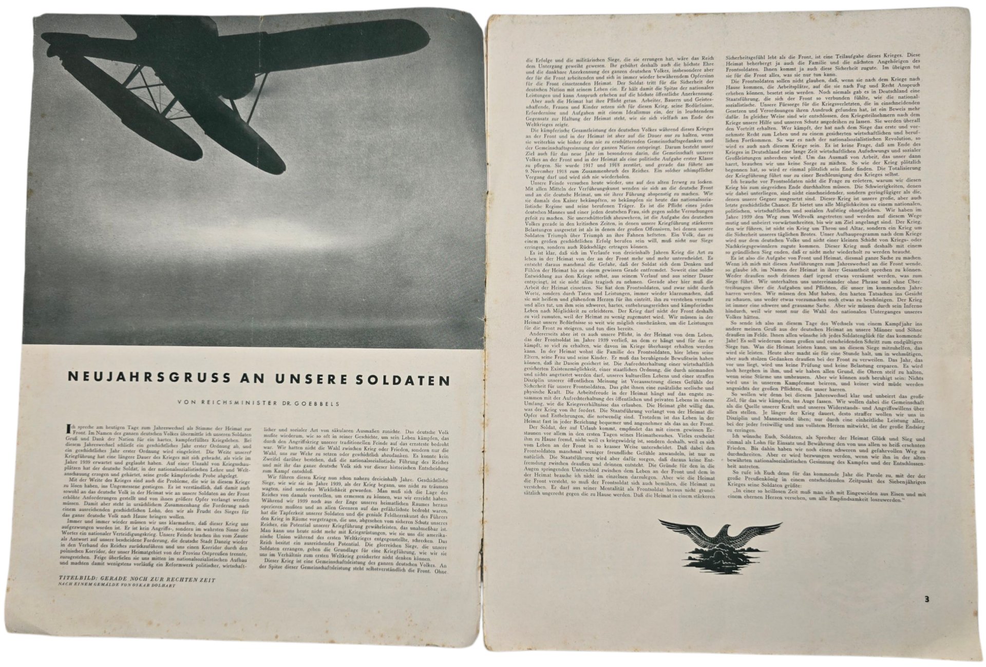 Original WW2 German Magazine - Die Seeflieger der Deutschen Luftwaffe 3rd Year No. 1 (1943) — image 2