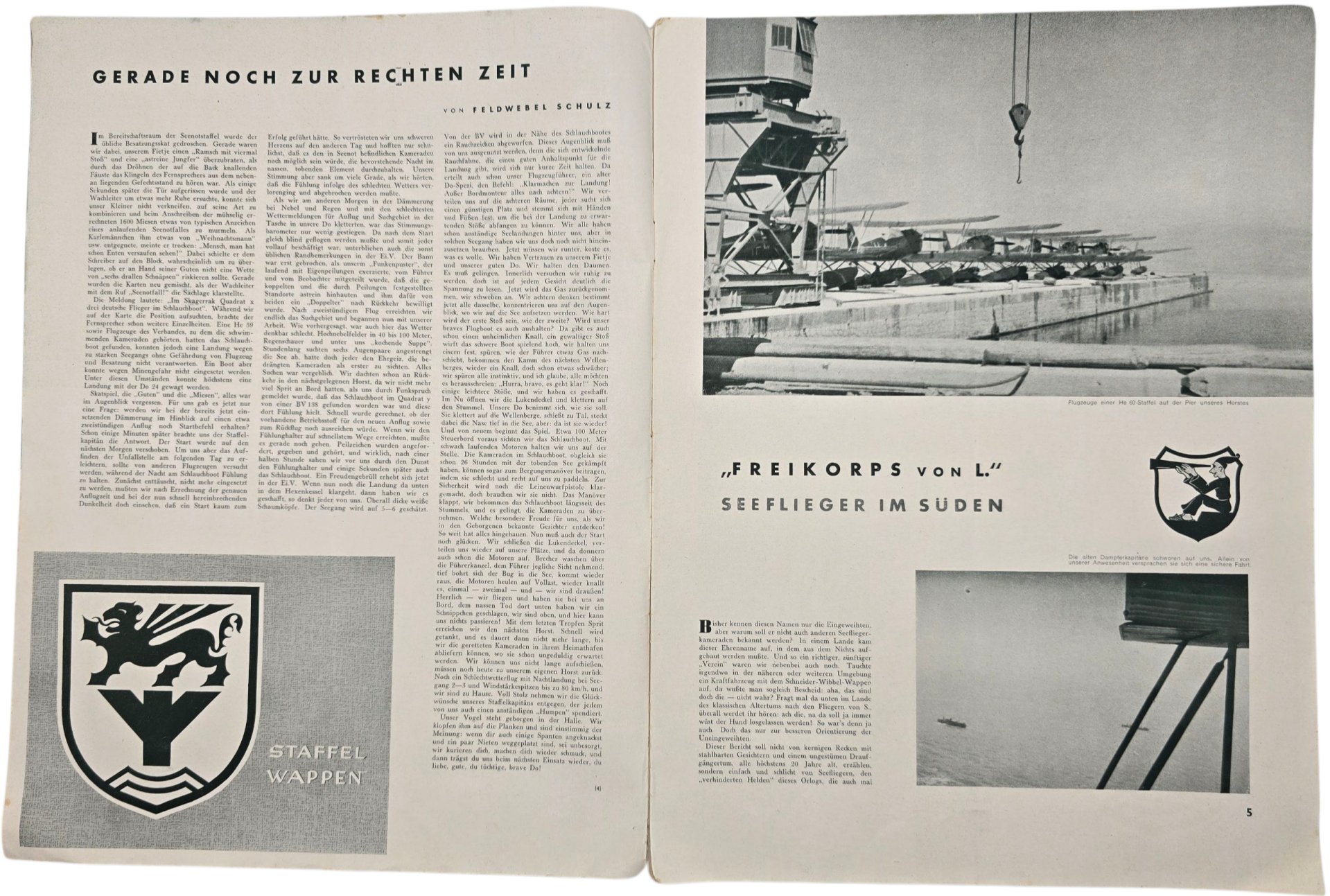 Original WW2 German Magazine - Die Seeflieger der Deutschen Luftwaffe 3rd Year No. 1 (1943) — image 3