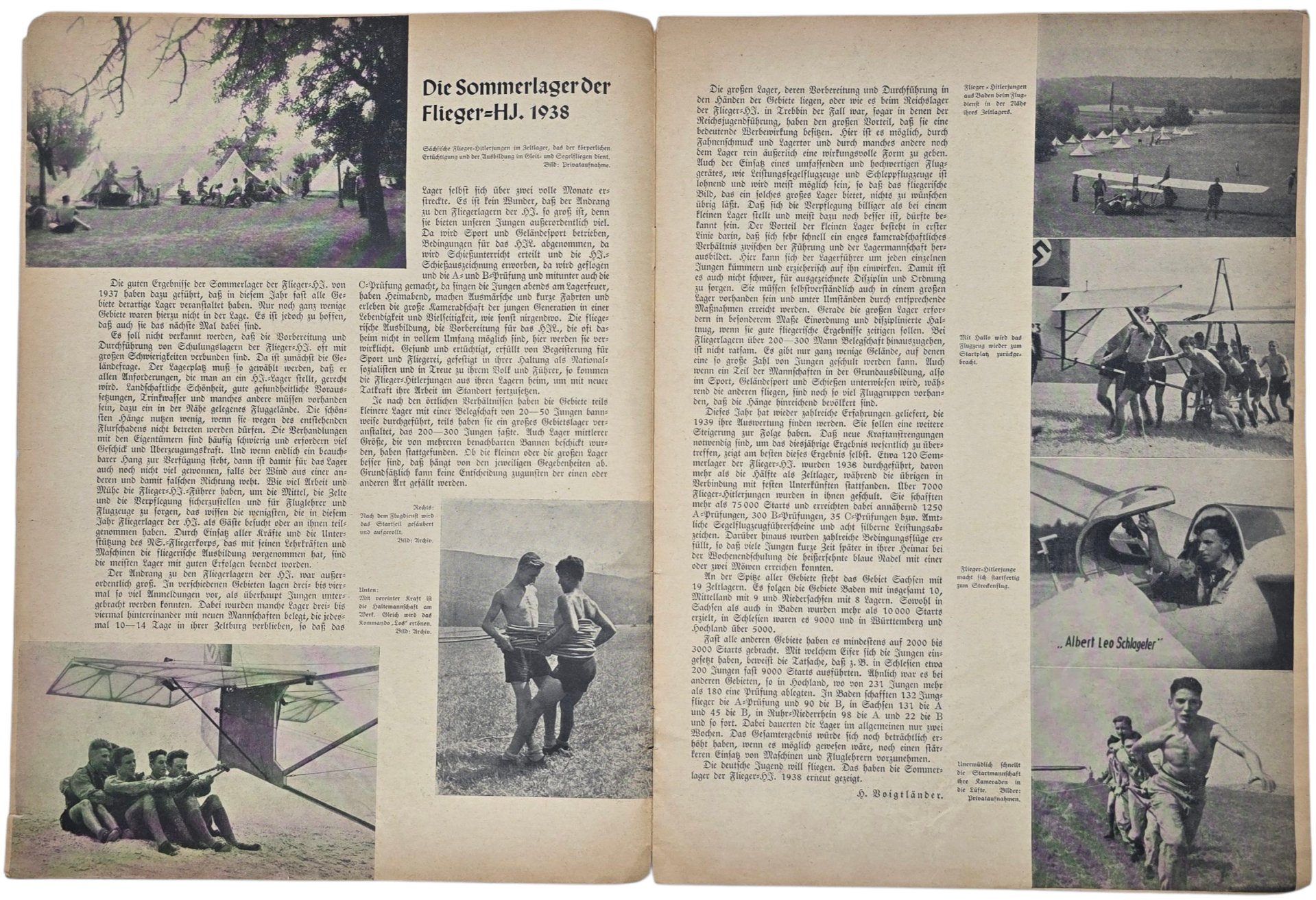Original WW2 German Magazine - Luftsport und Jugend, 8th Year No 12 (1938) — image 3