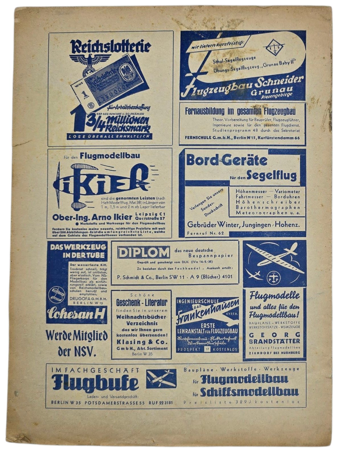 Original WW2 German Magazine - Luftsport und Jugend, 8th Year No 12 (1938) — image 6