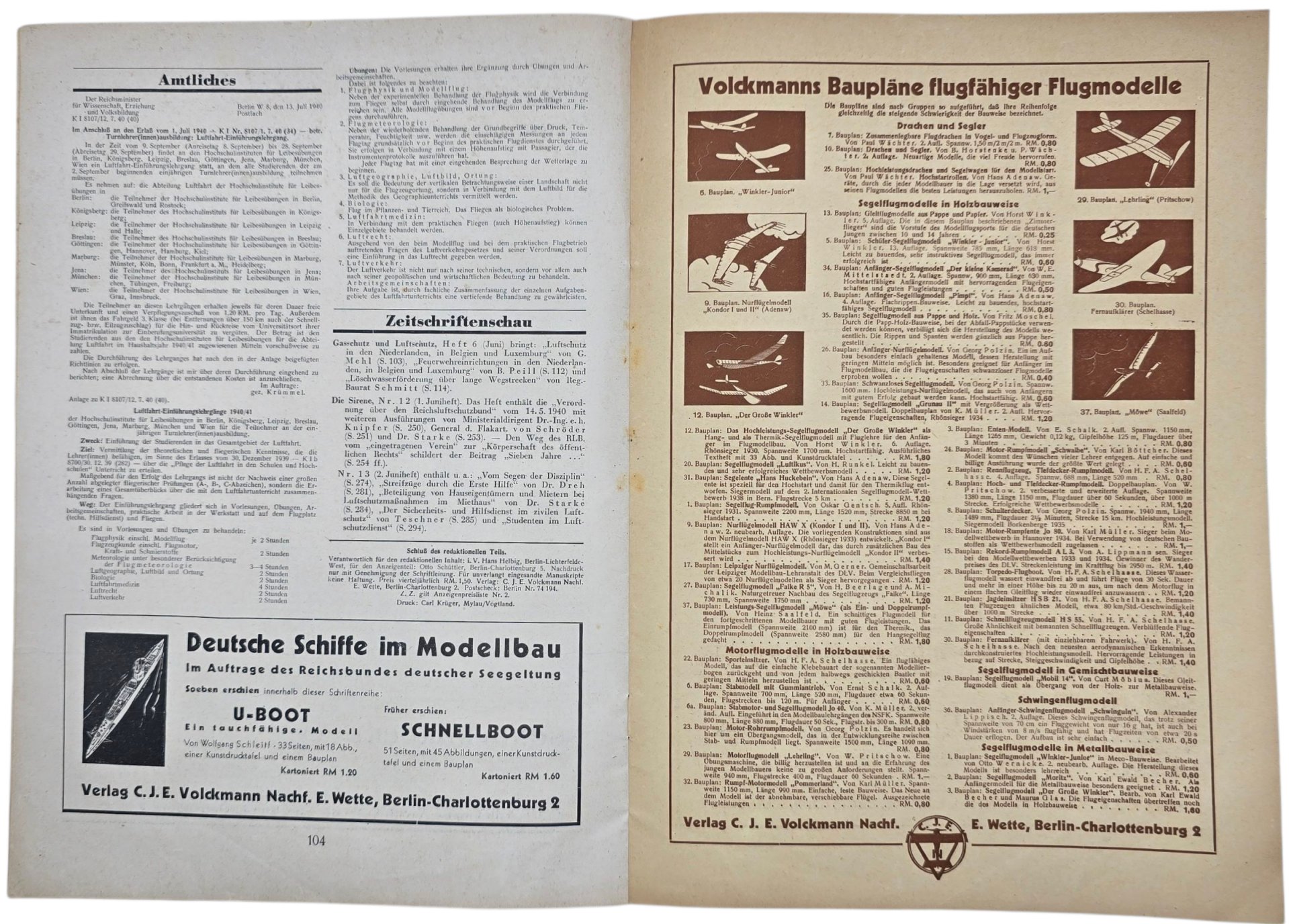 Original WW2 German Magazine - Luftfahrt und Schule, 5th Year No. 10 (1940) — image 5