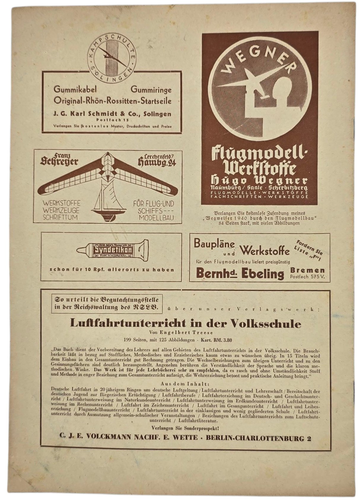 Original WW2 German Magazine - Luftfahrt und Schule, 5th Year No. 10 (1940) — image 6