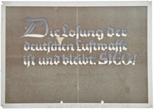 Original WW2 German Poster - NSDAP Wochenspruch Hermann Göring