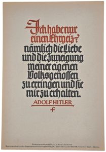 Original WW2 German Poster - NSDAP Wochenspruch folge 21 April, …