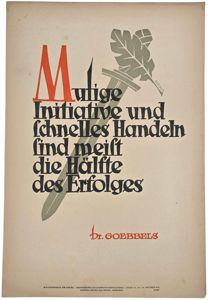 Original WW2 German Poster - NSDAP Wochenspruch folge 44, Dr. …