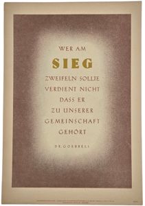 Original WW2 German Poster - NSDAP Wochenspruch folge 34, Dr. …