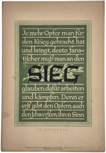 Original WW2 German Poster - NSDAP Wochenspruch folge 10, Dr. …