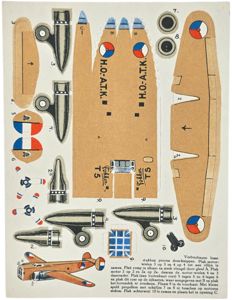 Original WW2 Dutch Document - Honig building kit airplane Fokker …