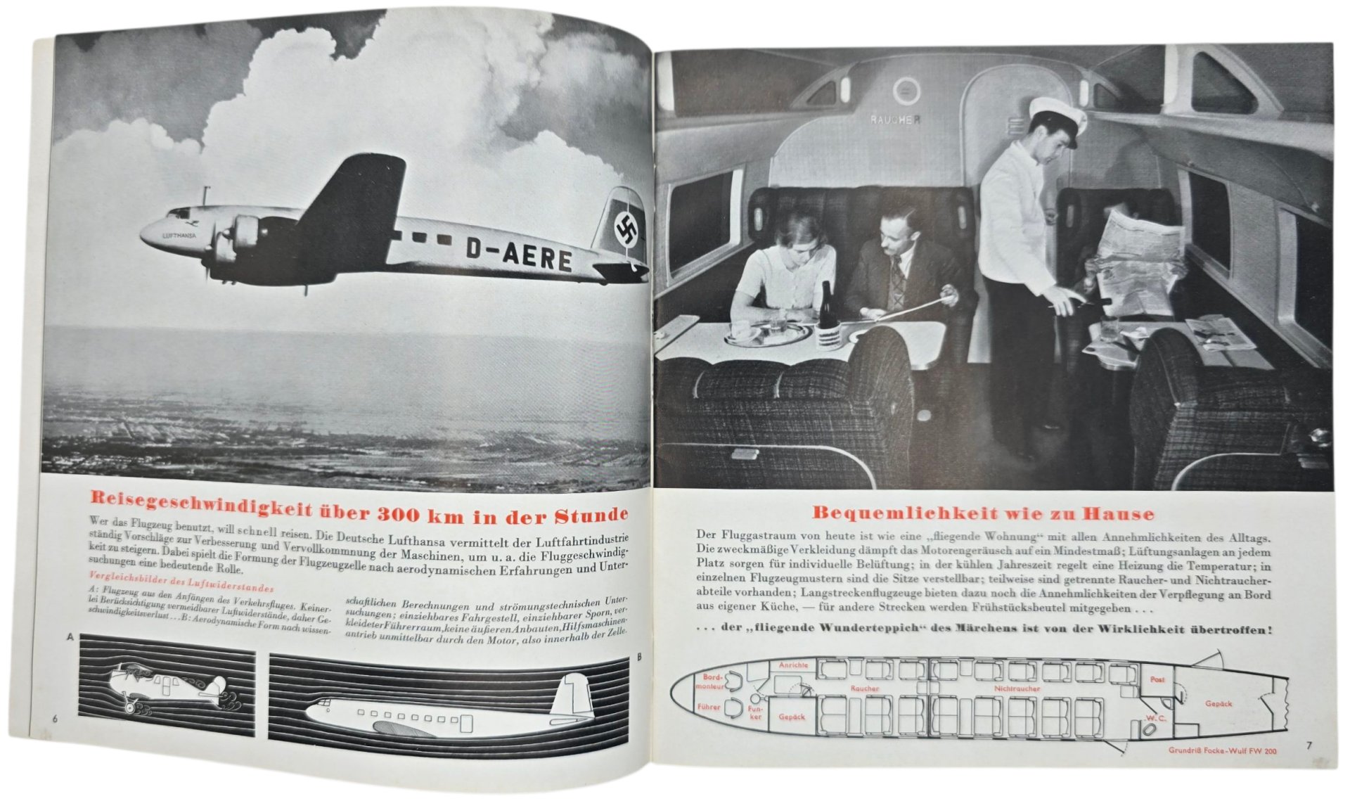 Original German WW2 Brochure - Ihr Flugschein... Deutsche Lufthansa (1938) — image 4