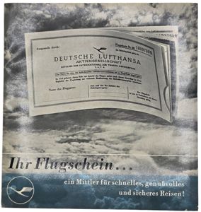 Original German WW2 Brochure - Ihr Flugschein... Deutsche Lufthansa (1938)