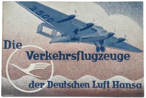Original German Document - Deutsche Lufthansa Die Verkehrsflugzeuge der Deutschen …