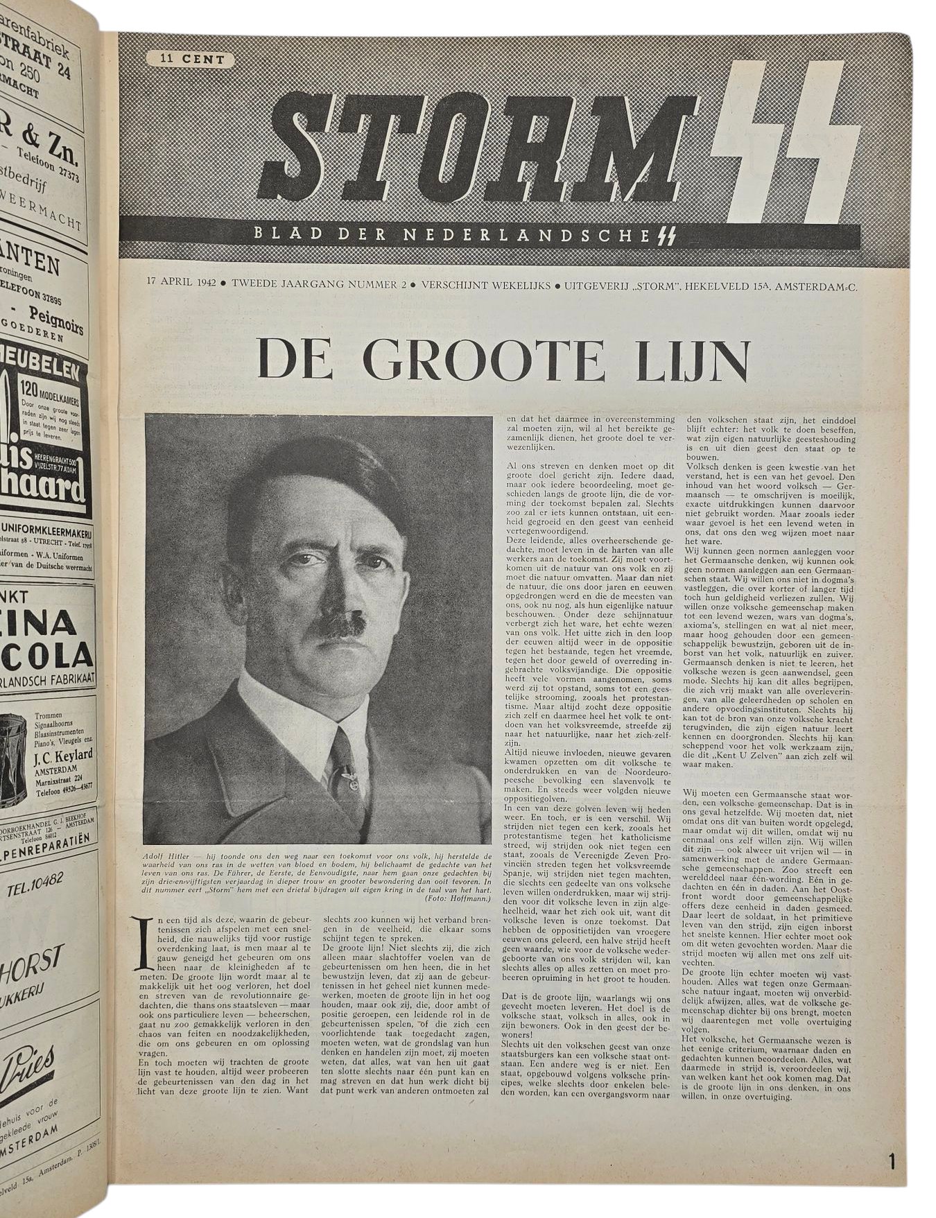 Original WW2 Dutch Waffen SS Newspaper - Bound 2nd year of Storm SS (1942 - 1943) — image 20