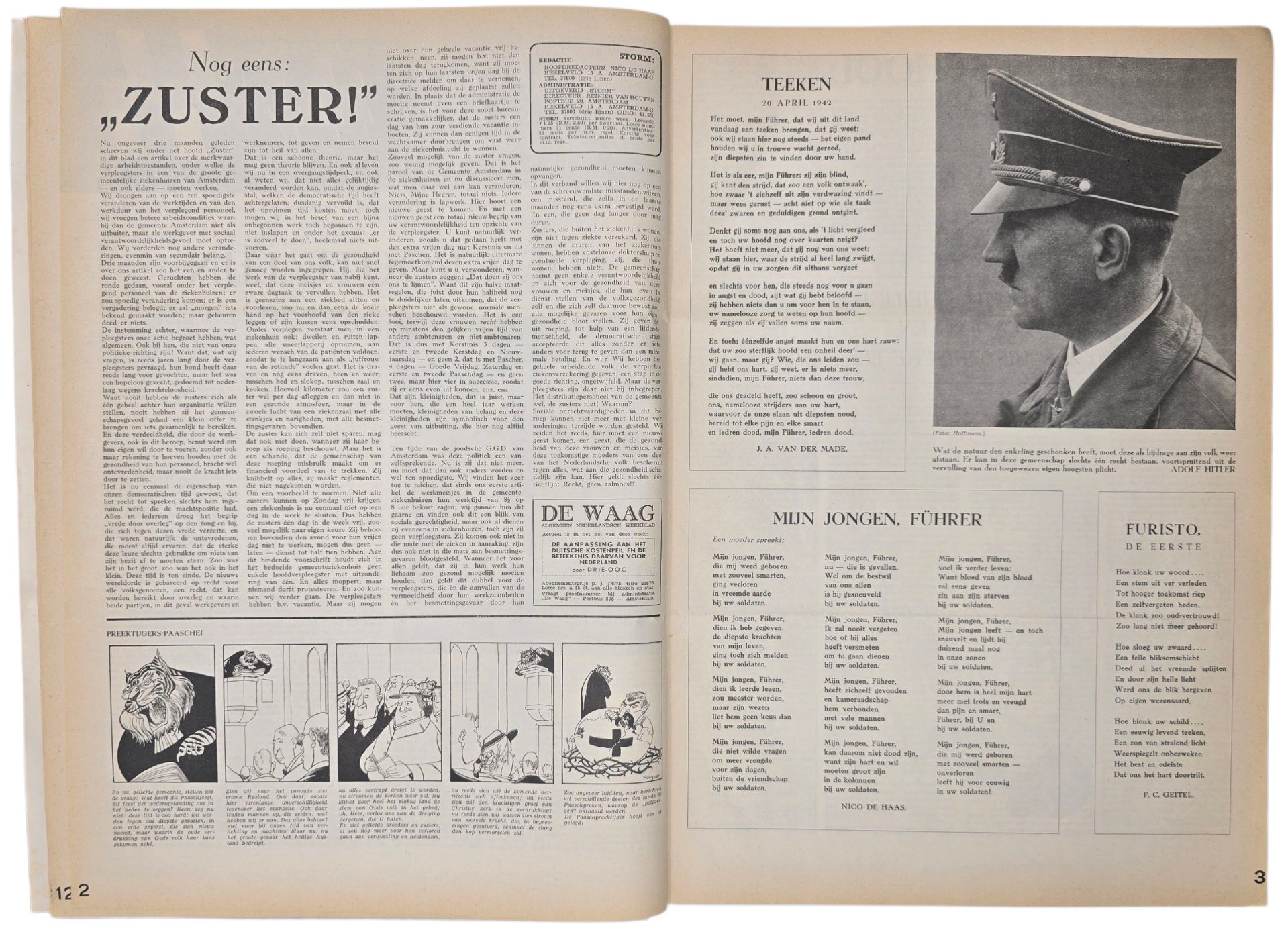 Original WW2 Dutch Waffen SS Newspaper - Bound 2nd year of Storm SS (1942 - 1943) — image 4