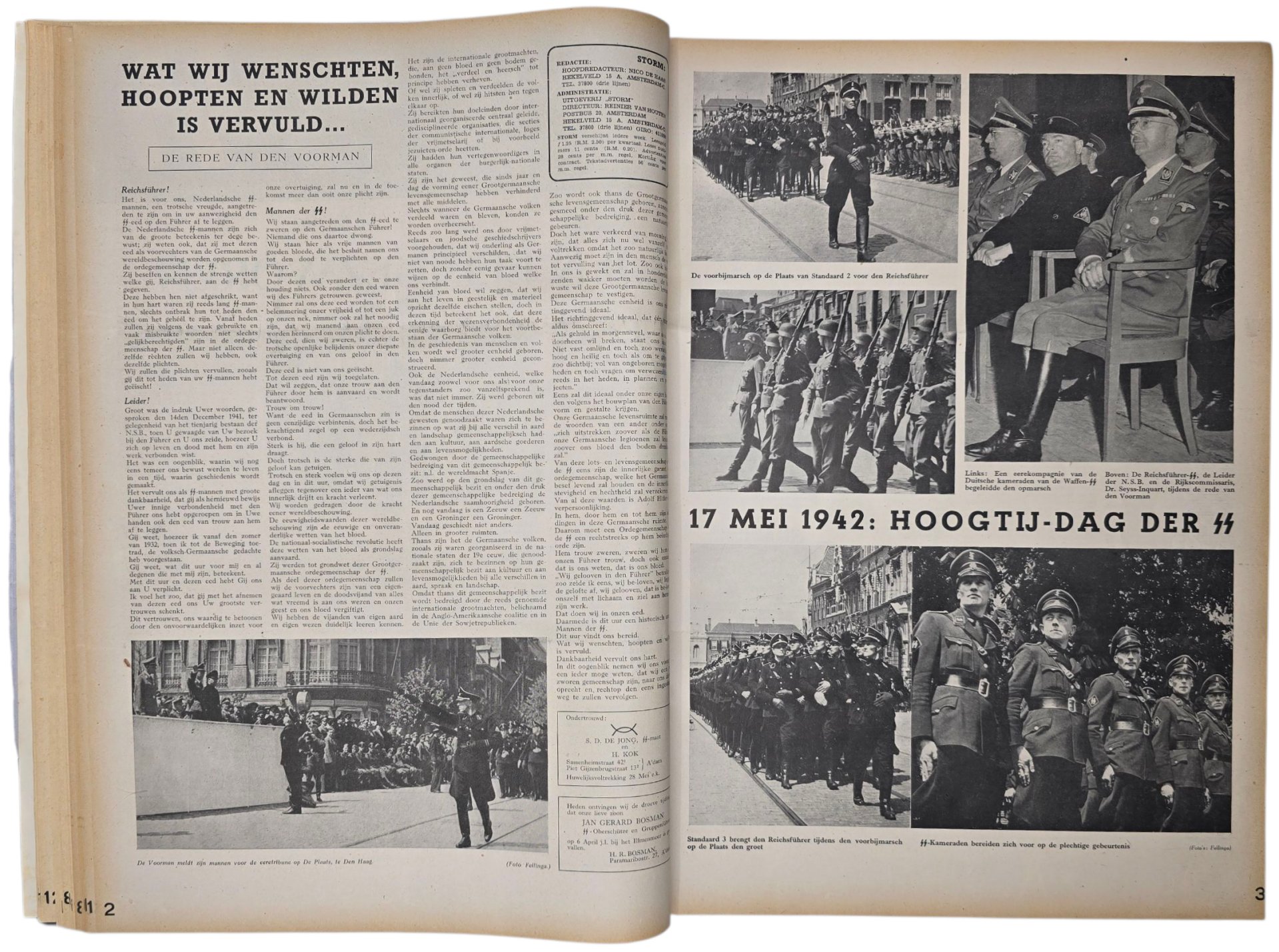 Original WW2 Dutch Waffen SS Newspaper - Bound 2nd year of Storm SS (1942 - 1943) — image 7