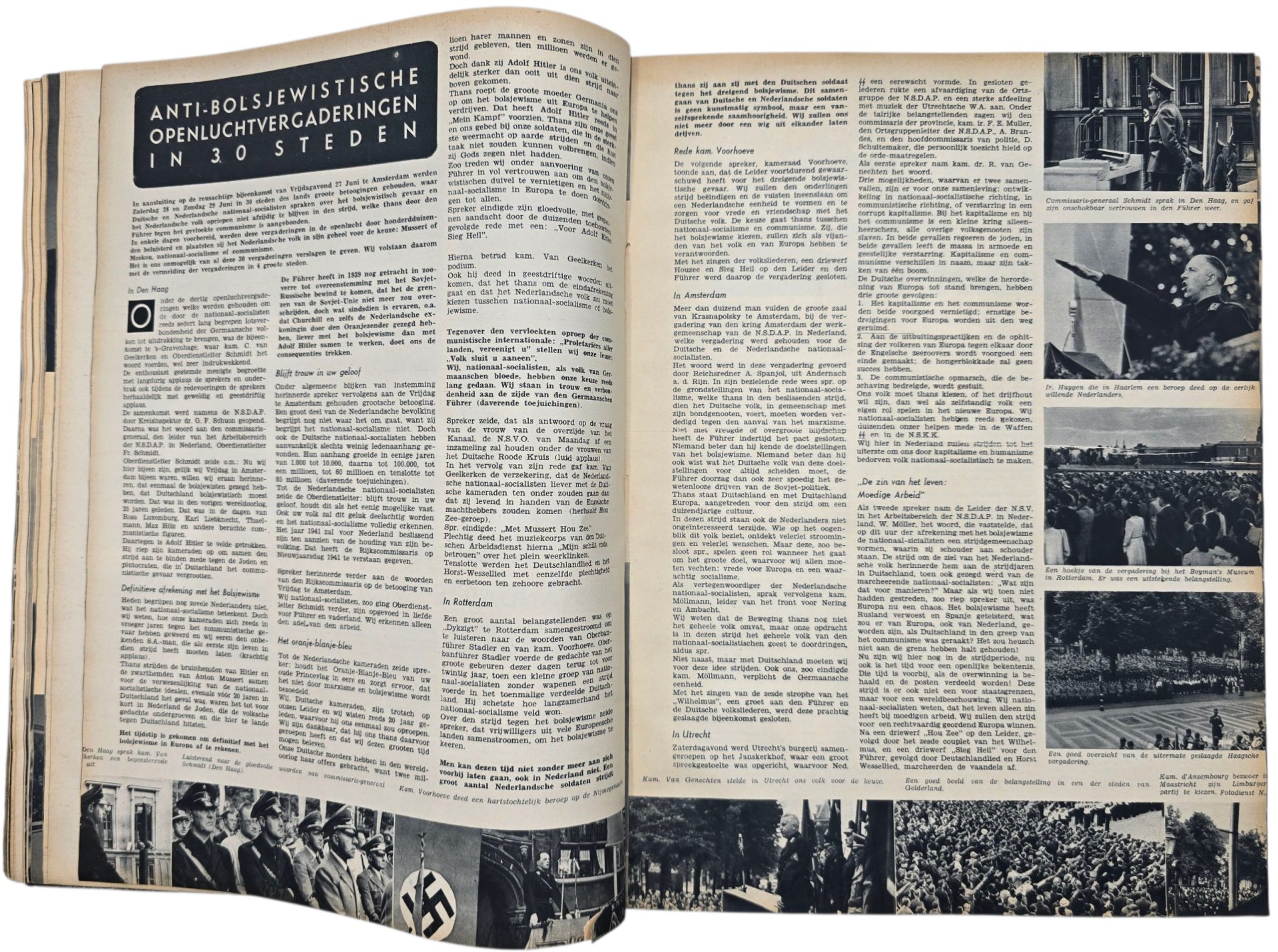Original WW2 Dutch Collaboration Magazine - Nederland mijn Vaderland bound edition (1941 1942) — image 14