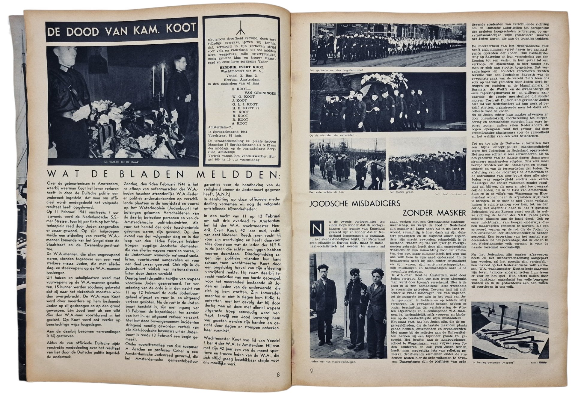 Original WW2 Dutch Collaboration Magazine - Nederland mijn Vaderland bound edition (1941 1942) — image 23