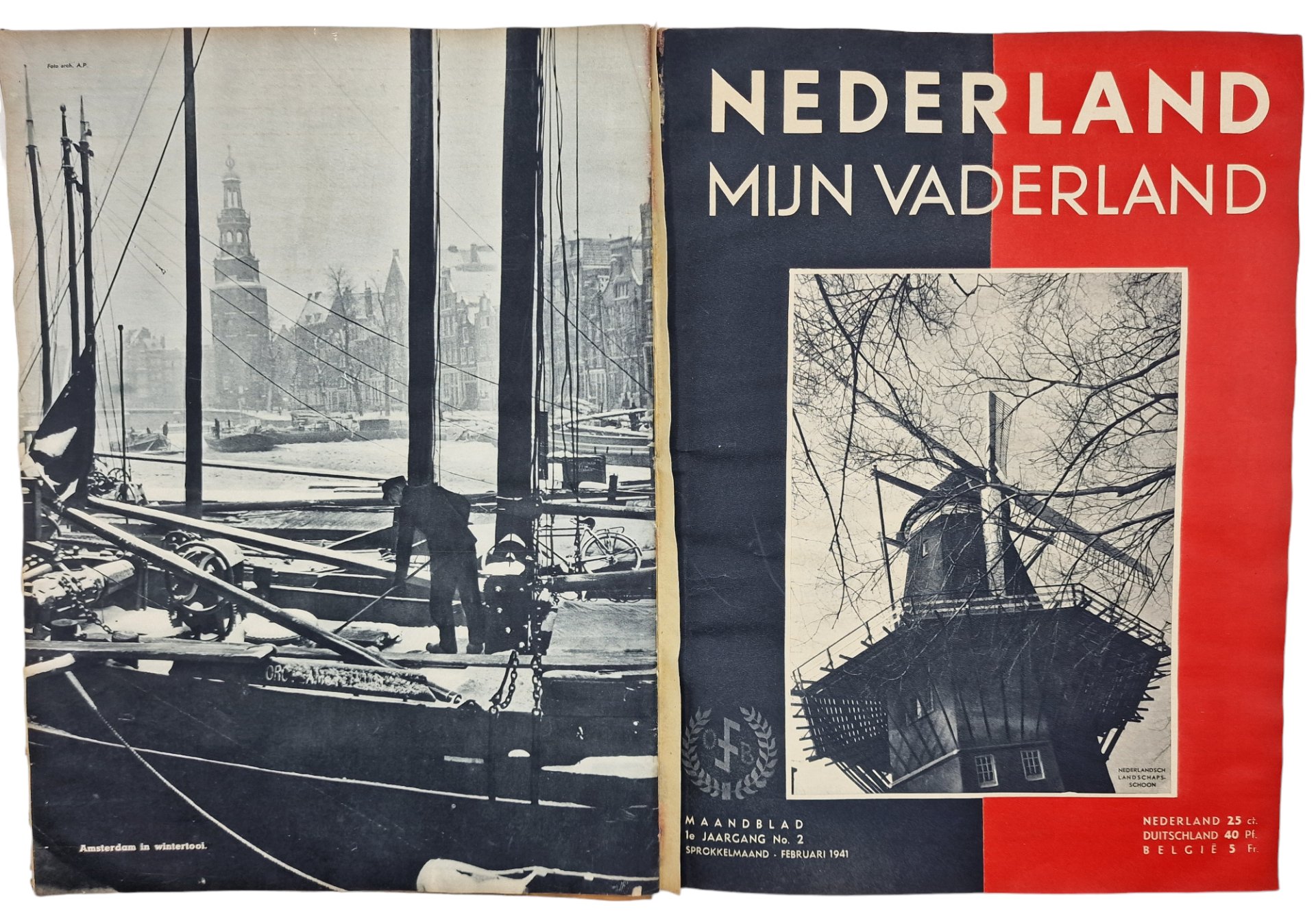Original WW2 Dutch Collaboration Magazine - Nederland mijn Vaderland bound edition (1941 1942) — image 5