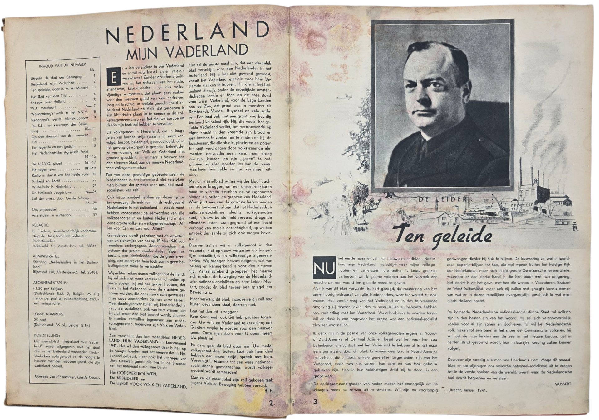 Original WW2 Dutch Collaboration Magazine - Nederland mijn Vaderland bound edition (1941 1942) — image 6