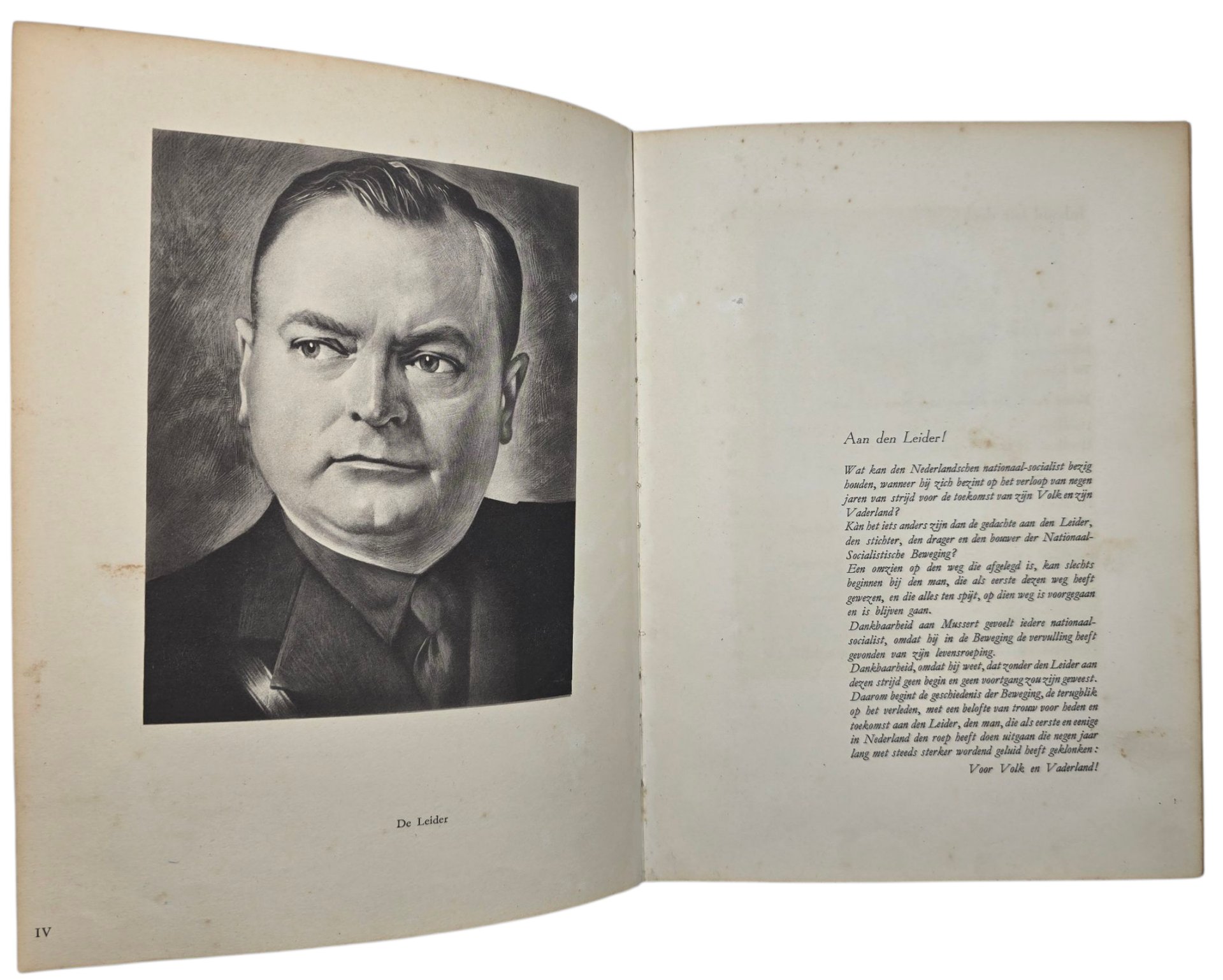 Original WW2 Dutch Collaboration NSB Book - Voor Volk en Vaderland (1941) — image 7