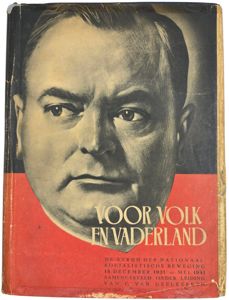 Original WW2 Dutch Collaboration NSB Book - Voor Volk en …