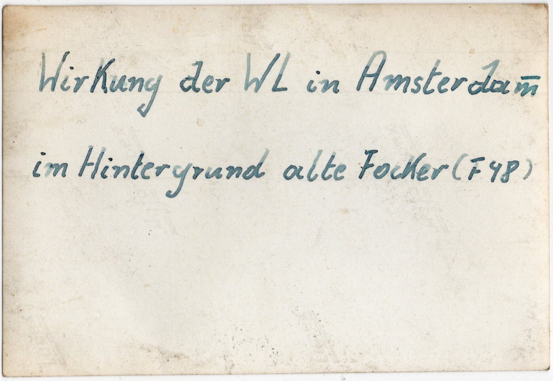 Original WW2 German Photo - Damaged KLM Fokker F.VIIa airplane at Schiphol, Amsterdam (1940) — image 2