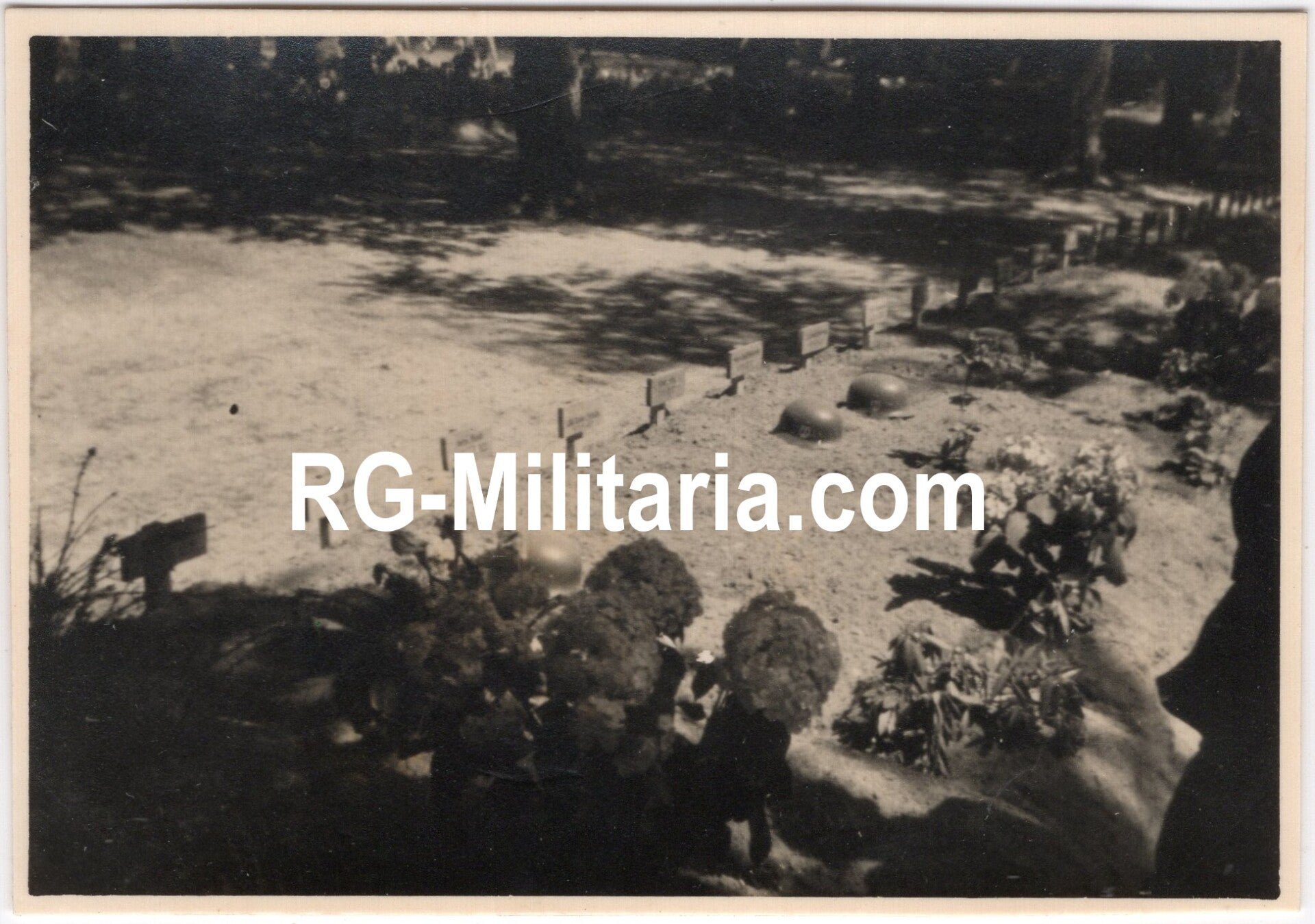 Original WW2 German Photo - German SS war graves at the Grebbeberg, Rhenen, Holland — image 3