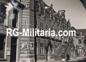 Original WW2 German Photo - Town house of Alkmaar, NSB …