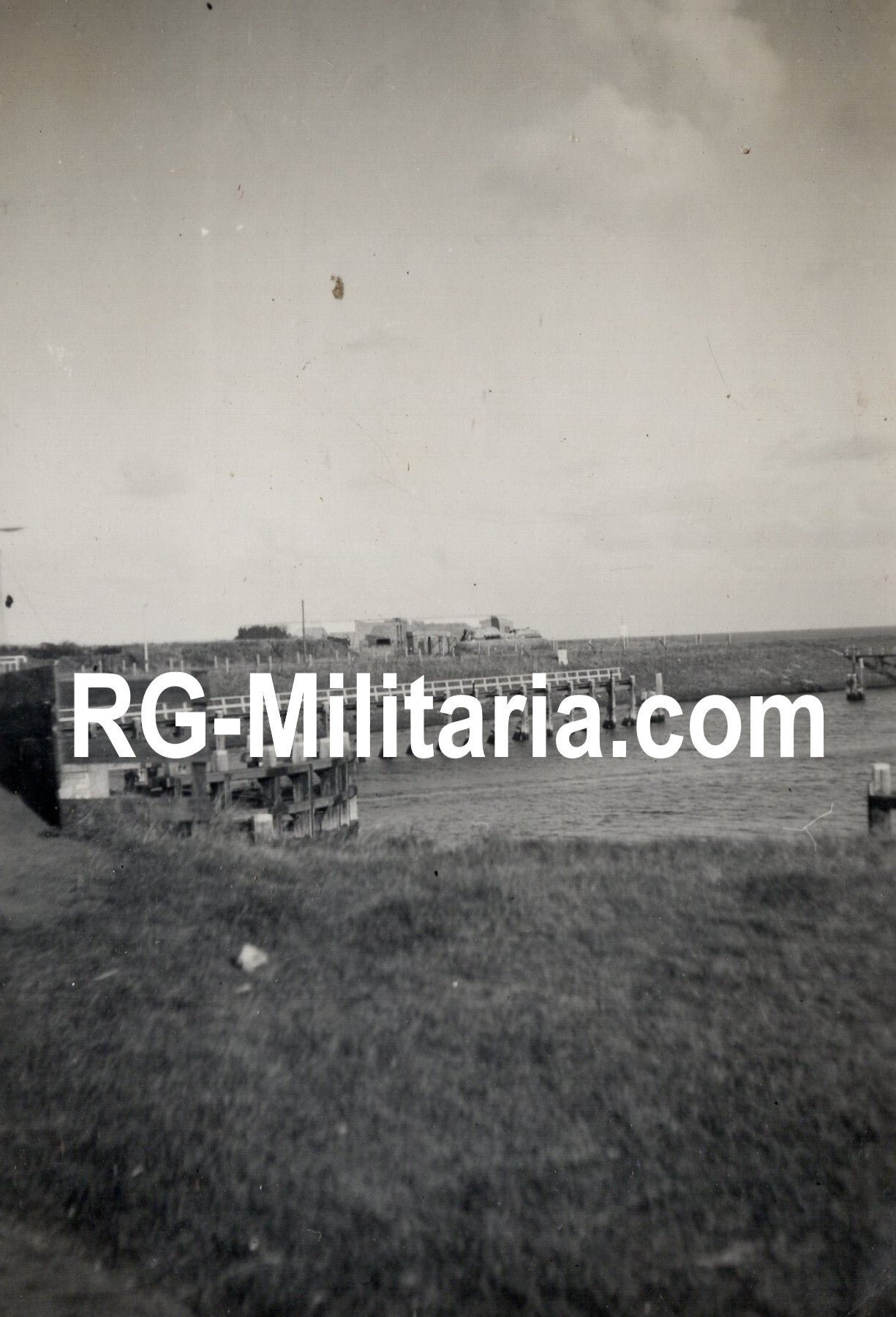 Original WW2 German Photo - Bunkers at Kornwerderzand and Harlingen, Afsluitdijk, Holland (1940) — image 3