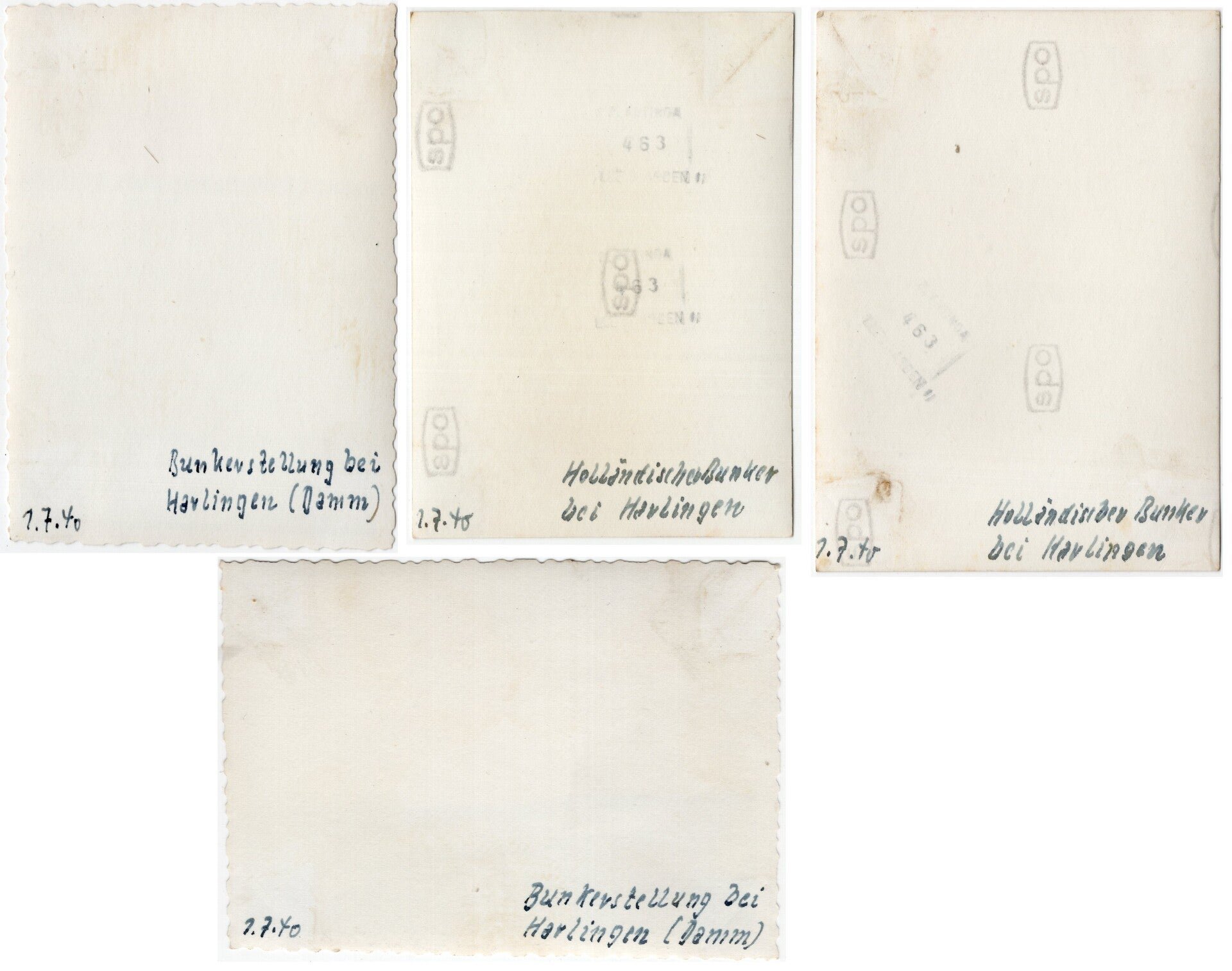 Original WW2 German Photo - Bunkers at Kornwerderzand and Harlingen, Afsluitdijk, Holland (1940) — image 5