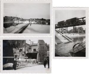 Original WW2 German Photo - Picture set destroyed bridge in …