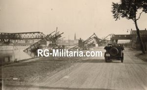 Original WW2 German Photo - Destroyed railway bridge in Maastricht, …