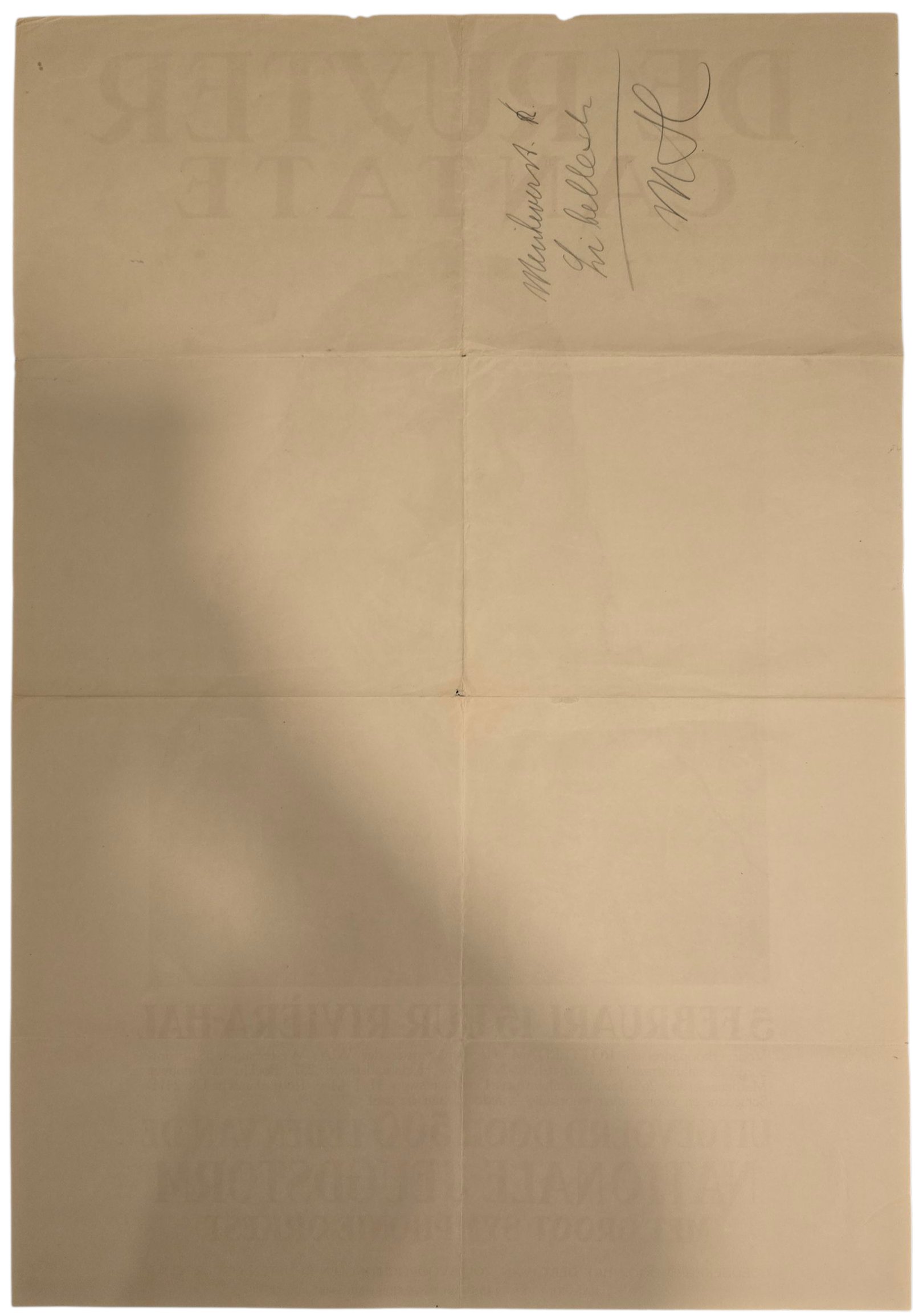 Original WW2 Dutch Collaboration NJS Poster - De Ruyter Cantate, Nationale Jeugdstorm Rotterdam (1944) — image 4