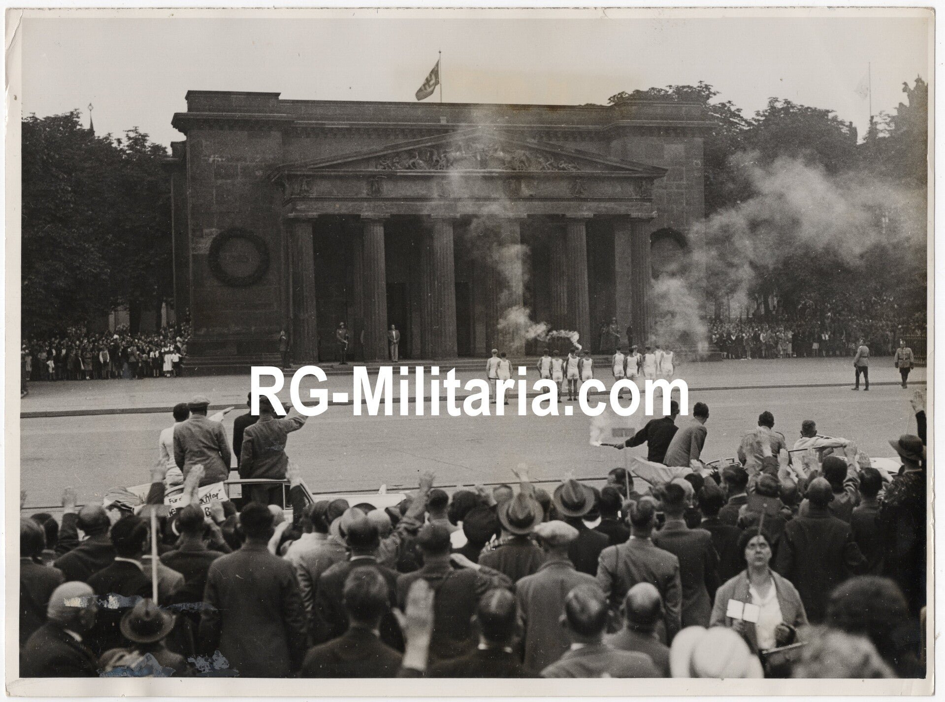 Original WW2 German Press Photo - Olympics, Olympic Games ceremony in Berlin (1936) — image 3