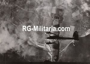 Original WW2 German Press Photo - Luftwaffe Heinkel He 111 …