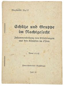 Original WW2 German Brochure - Schütze und Gruppe im Nachtgefecht …