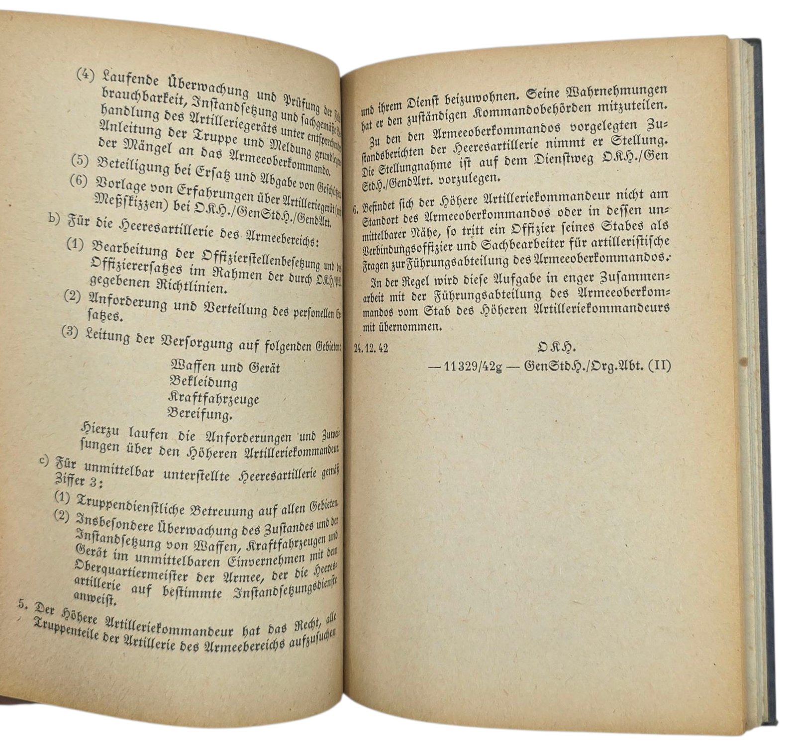 Original WW2 German Book - Richtlinien für die Führung grösserer Artillerieverbände 27b/55 (1943) — image 4