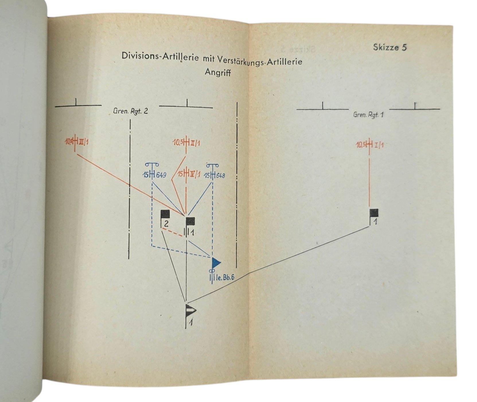 Original WW2 German Book - Richtlinien für die Führung grösserer Artillerieverbände 27b/55 (1943) — image 5
