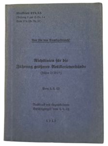 Original WW2 German Book - Richtlinien für die Führung grösserer …