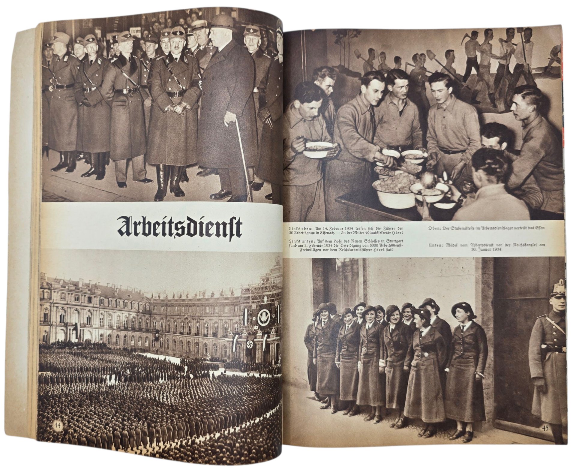 Original WW2 German Book - Deutsche Arbeit Sieg Heil! Bild-Dokumente vom Wiederaufbau, Reinhold Scharnke, Deutsche Kolonie in Utrecht (1934) — image 10