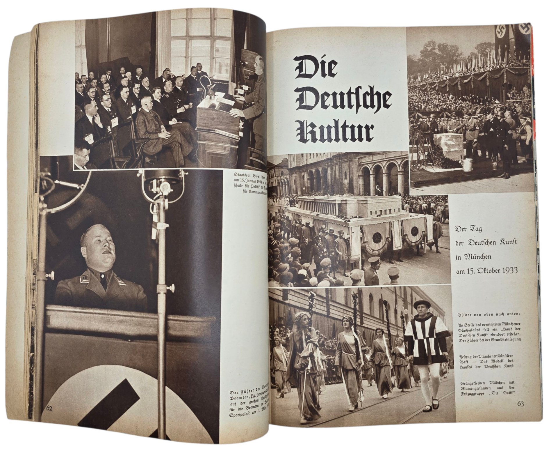 Original WW2 German Book - Deutsche Arbeit Sieg Heil! Bild-Dokumente vom Wiederaufbau, Reinhold Scharnke, Deutsche Kolonie in Utrecht (1934) — image 11