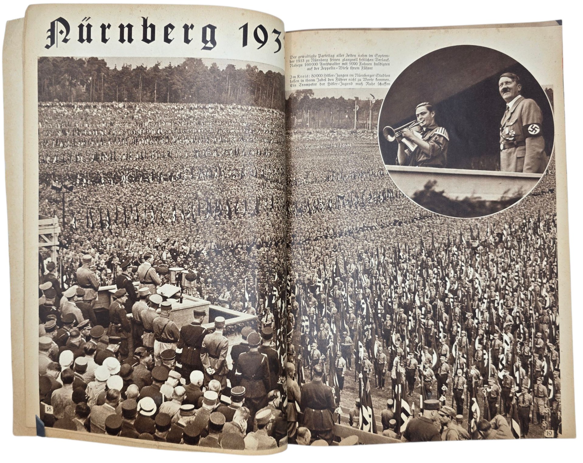 Original WW2 German Book - Deutsche Arbeit Sieg Heil! Bild-Dokumente vom Wiederaufbau, Reinhold Scharnke, Deutsche Kolonie in Utrecht (1934) — image 7