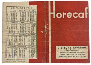 Original WW2 Dutch Document - Distribution coupon holder Dietsche Taveerne, …
